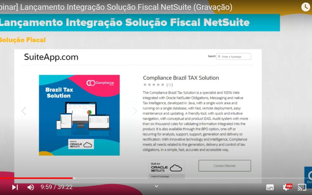 Lançamento Solução Fiscal NetSuite: confira como foi o evento da Compliance Soluções